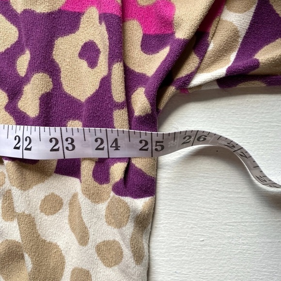 Sew in Love Striped Animal Print Long Sleeve V-Neck Top - Picture 6 of 9